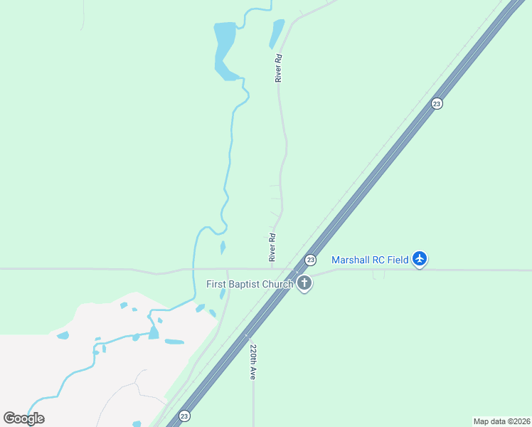 map of restaurants, bars, coffee shops, grocery stores, and more near 2511 River Road in Marshall