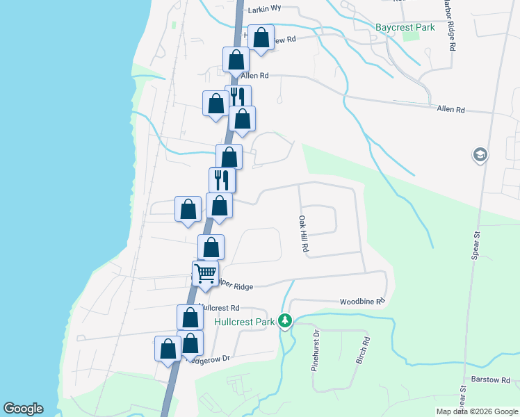 map of restaurants, bars, coffee shops, grocery stores, and more near 122 Martindale Road in Shelburne