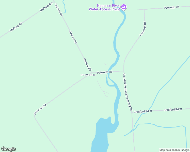 map of restaurants, bars, coffee shops, grocery stores, and more near 5453 Petworth Road in South Frontenac