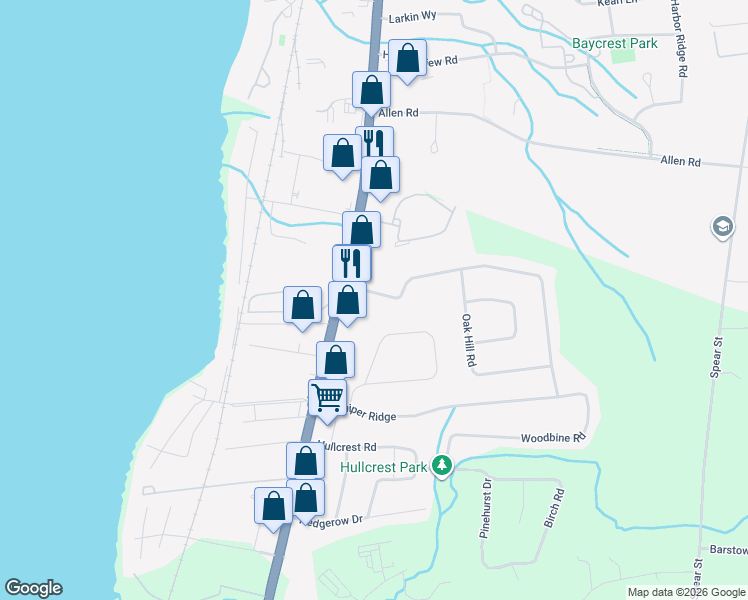 map of restaurants, bars, coffee shops, grocery stores, and more near 2659 Shelburne Road in Shelburne