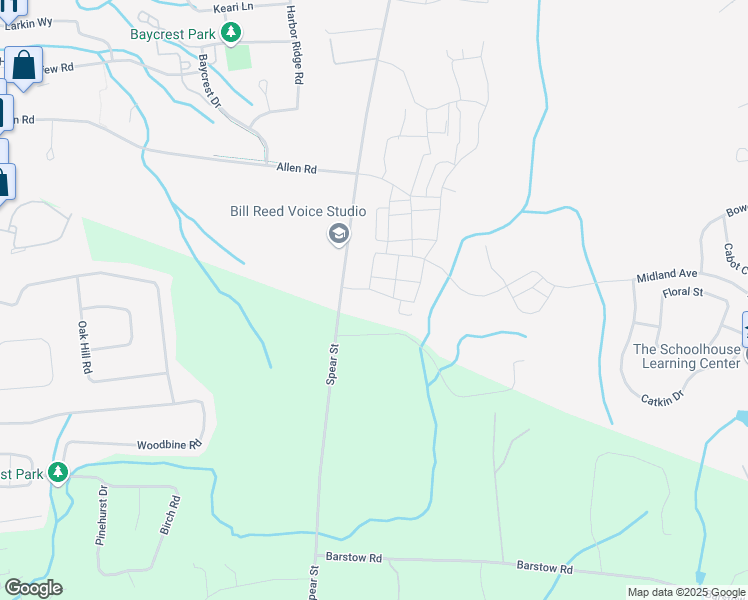 map of restaurants, bars, coffee shops, grocery stores, and more near 74 South Jefferson Road in South Burlington
