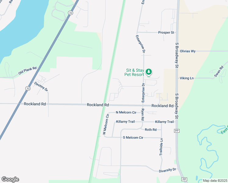 map of restaurants, bars, coffee shops, grocery stores, and more near 701 Millennium Court in De Pere