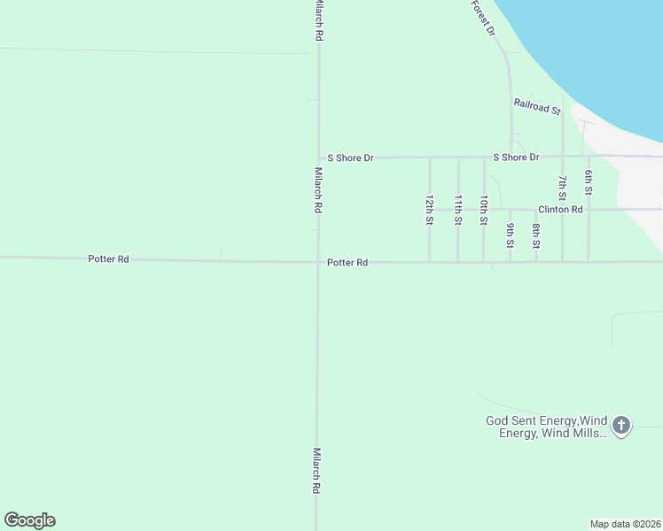 map of restaurants, bars, coffee shops, grocery stores, and more near 11943 Milarch Road in Bear Lake