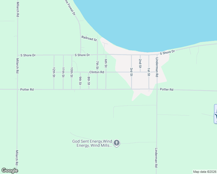 map of restaurants, bars, coffee shops, grocery stores, and more near 6656 Potter Road in Bear Lake