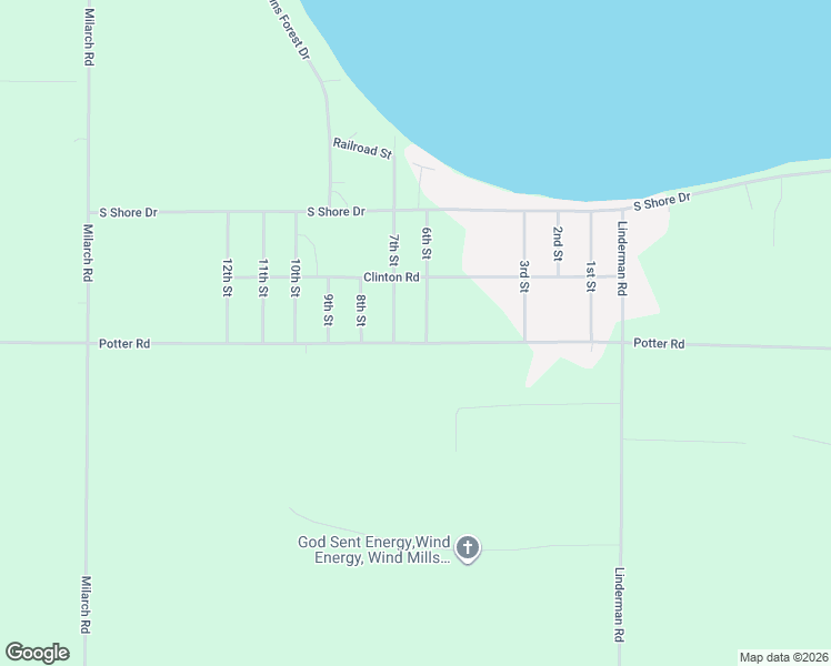 map of restaurants, bars, coffee shops, grocery stores, and more near 6656 Potter Road in Bear Lake