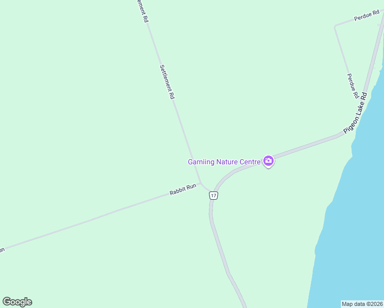 map of restaurants, bars, coffee shops, grocery stores, and more near 32 Settlement Road in Kawartha Lakes