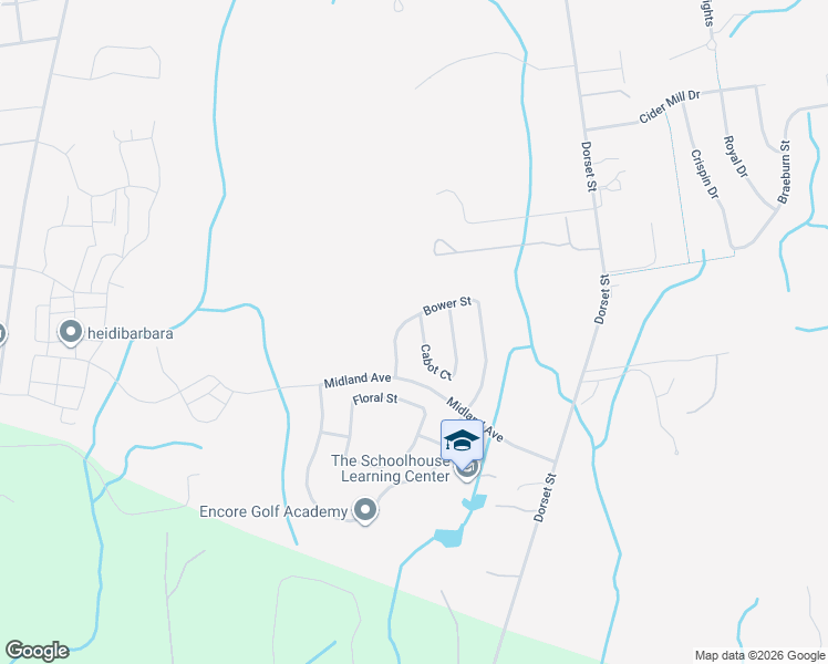 map of restaurants, bars, coffee shops, grocery stores, and more near 65 Bower Street in South Burlington