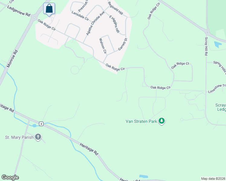 map of restaurants, bars, coffee shops, grocery stores, and more near 4500 Scenic Way in De Pere