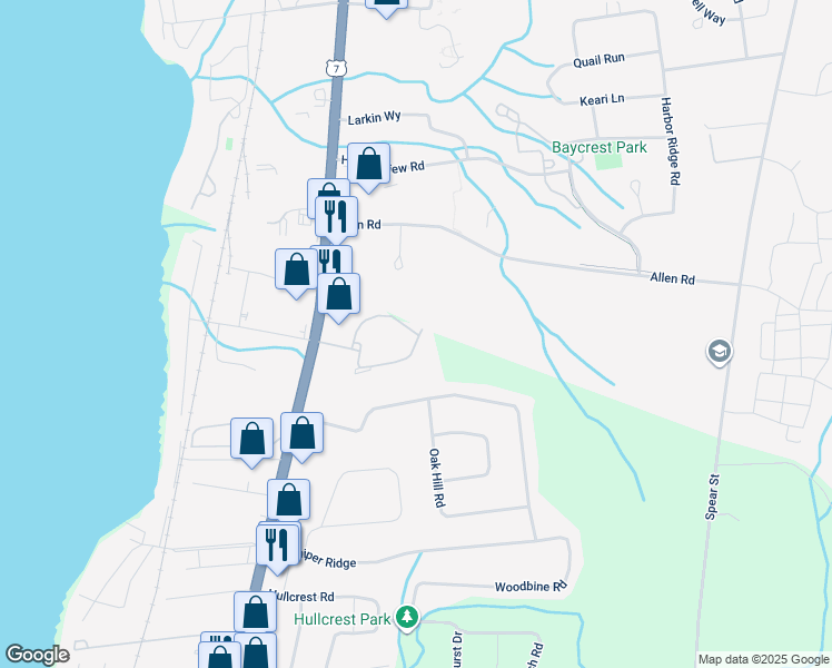 map of restaurants, bars, coffee shops, grocery stores, and more near 297 Locust Hill Road in Shelburne