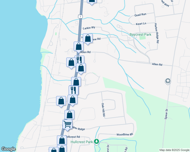 map of restaurants, bars, coffee shops, grocery stores, and more near 297 Locust Hill Road in Shelburne