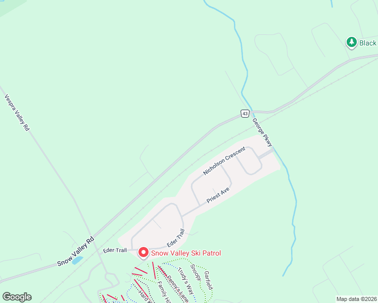 map of restaurants, bars, coffee shops, grocery stores, and more near 1995 Regional Road 43 in Minesing