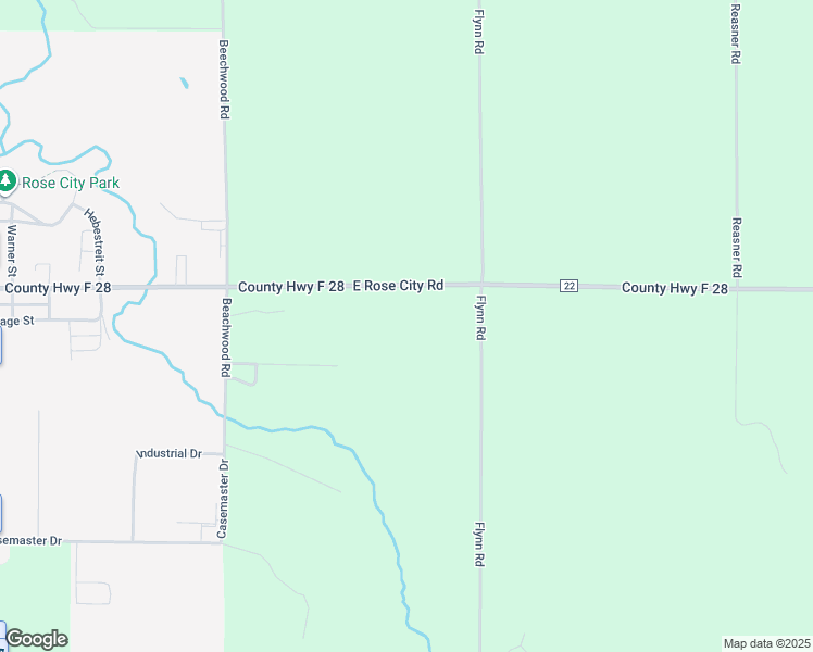 map of restaurants, bars, coffee shops, grocery stores, and more near 600-752 County Highway F 28 in Rose City