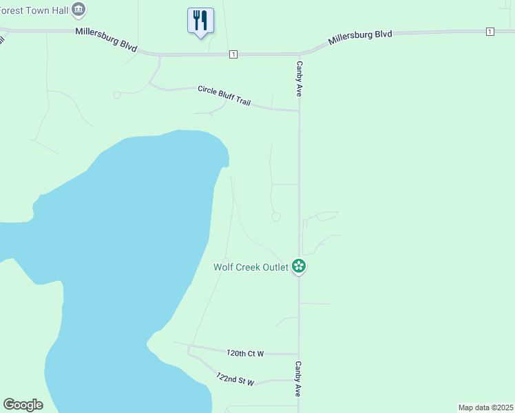 map of restaurants, bars, coffee shops, grocery stores, and more near 11450 Circle Ridge Court in Faribault