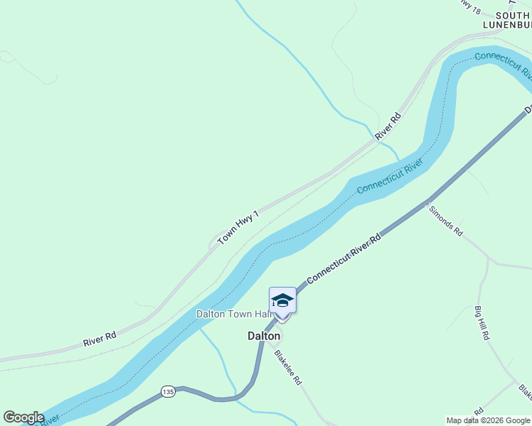 map of restaurants, bars, coffee shops, grocery stores, and more near 2095 River Road in Lunenburg