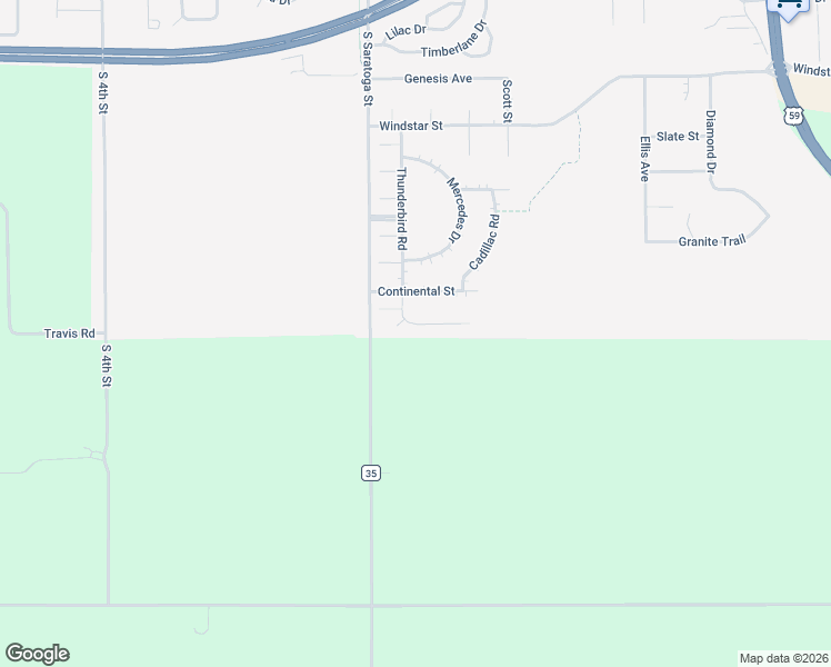 map of restaurants, bars, coffee shops, grocery stores, and more near 1826 Thunderbird Road in Marshall