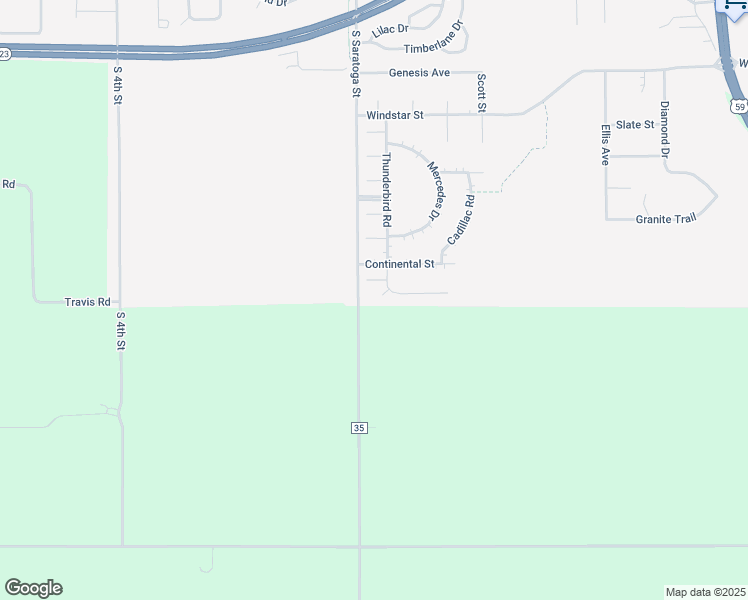 map of restaurants, bars, coffee shops, grocery stores, and more near 1816 Thunderbird Road in Marshall