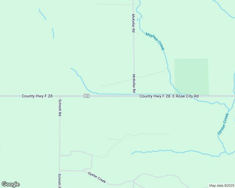 map of restaurants, bars, coffee shops, grocery stores, and more near 1443 East Rose City Road in Rose City