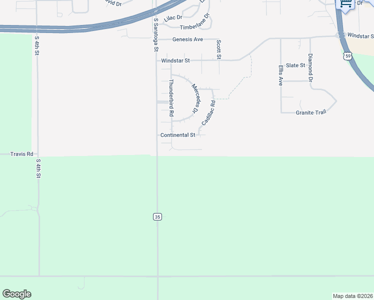 map of restaurants, bars, coffee shops, grocery stores, and more near 1826 Thunderbird Road in Marshall