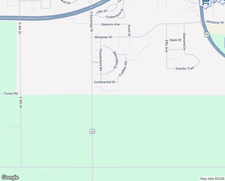 map of restaurants, bars, coffee shops, grocery stores, and more near 508 Continental Street in Marshall