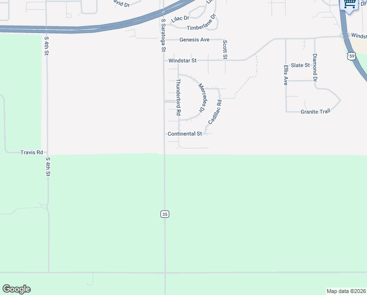 map of restaurants, bars, coffee shops, grocery stores, and more near 500 Continental Street in Marshall