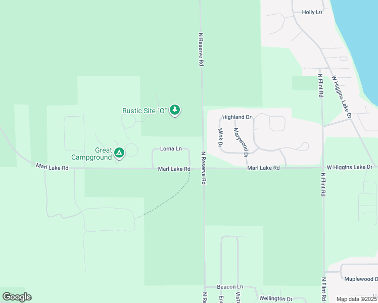 map of restaurants, bars, coffee shops, grocery stores, and more near 134 Lorna Lane in Roscommon