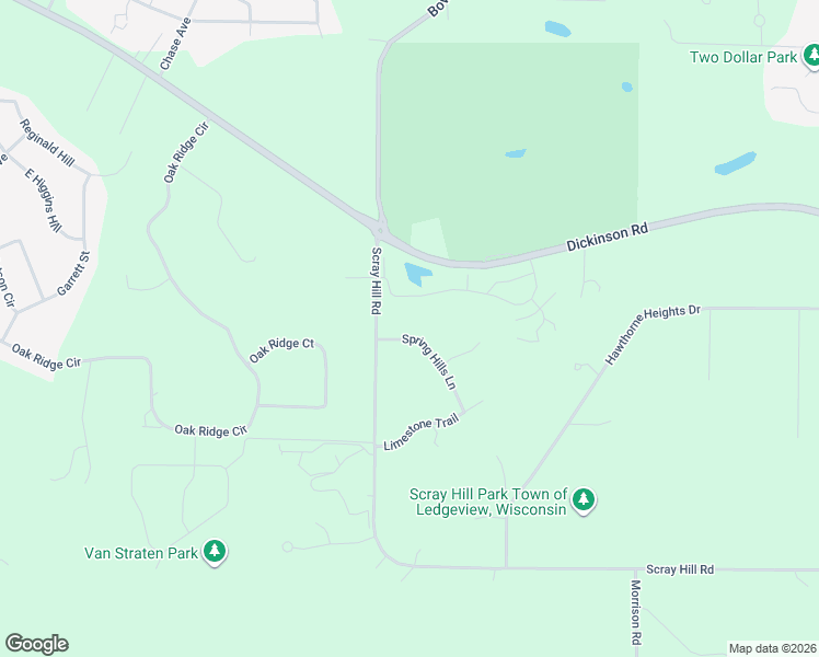map of restaurants, bars, coffee shops, grocery stores, and more near 1709 Spring Hills Lane in De Pere