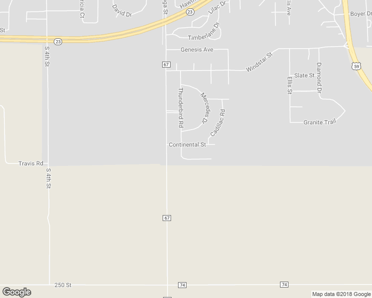 map of restaurants, bars, coffee shops, grocery stores, and more near 500 Continental Street in Marshall