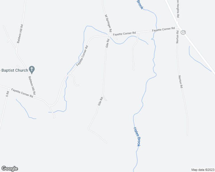 map of restaurants, bars, coffee shops, grocery stores, and more near 76 Gile Road in Fayette