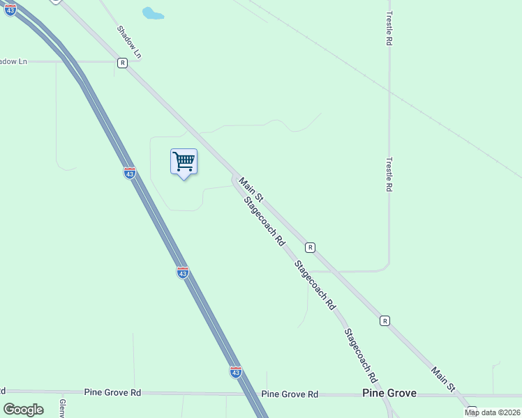 map of restaurants, bars, coffee shops, grocery stores, and more near 4205 Main Street in Green Bay