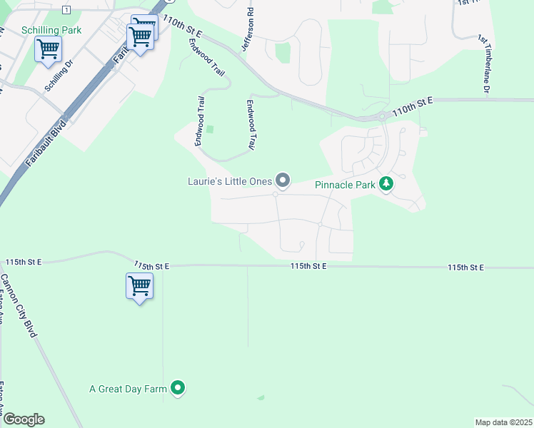 map of restaurants, bars, coffee shops, grocery stores, and more near 1270 Bridgewater Parkway in Dundas