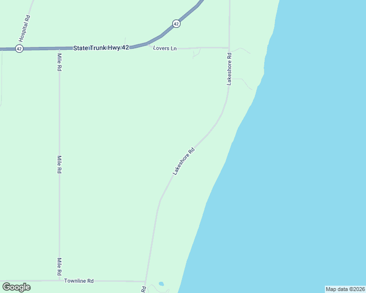 map of restaurants, bars, coffee shops, grocery stores, and more near N2729 Lakeshore Road in Kewaunee
