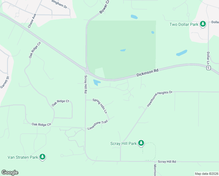 map of restaurants, bars, coffee shops, grocery stores, and more near 819 Spring Hills Court in De Pere