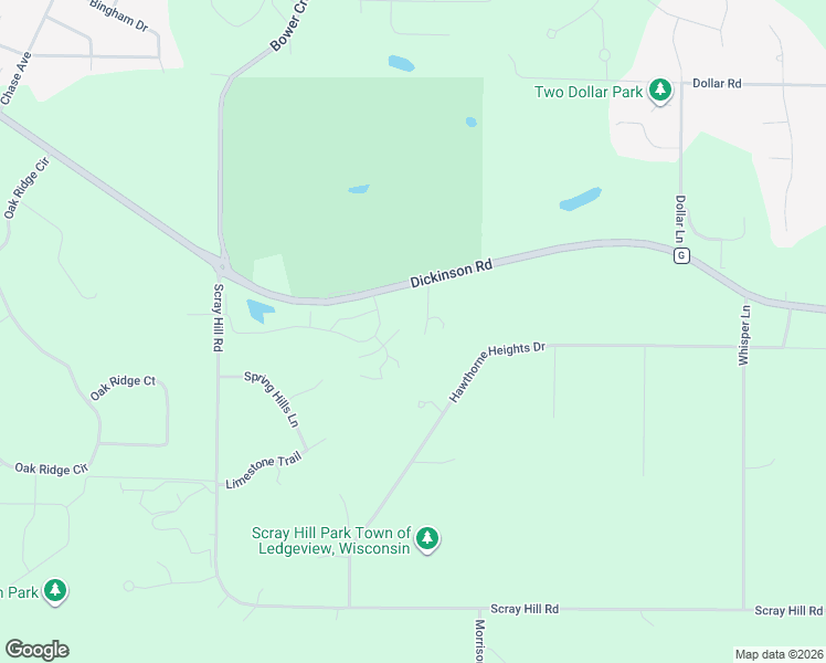 map of restaurants, bars, coffee shops, grocery stores, and more near 4140 Ledgecrest Lane in De Pere