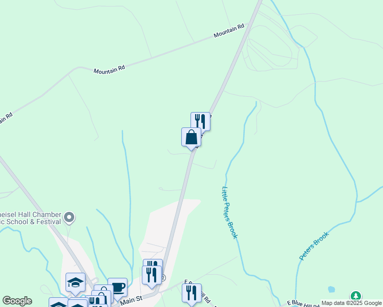 map of restaurants, bars, coffee shops, grocery stores, and more near 124 Ellsworth Road in Blue Hill