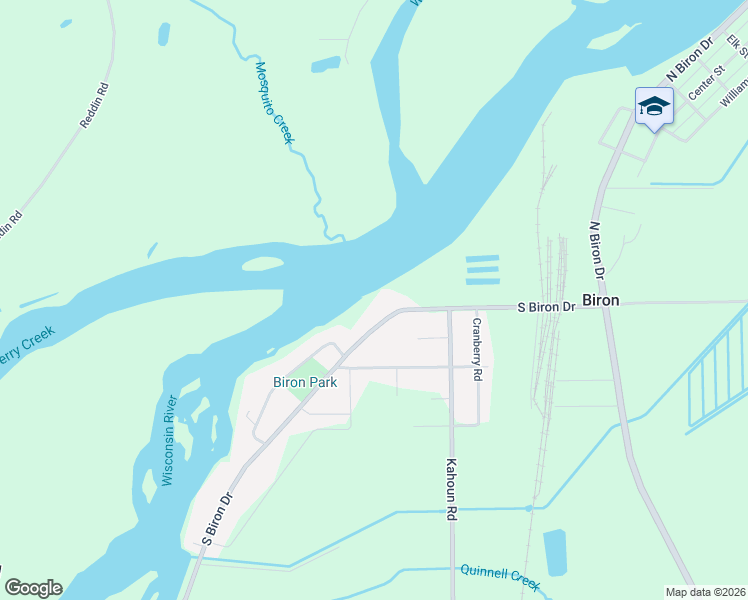 map of restaurants, bars, coffee shops, grocery stores, and more near 522 South Biron Drive in Wisconsin Rapids