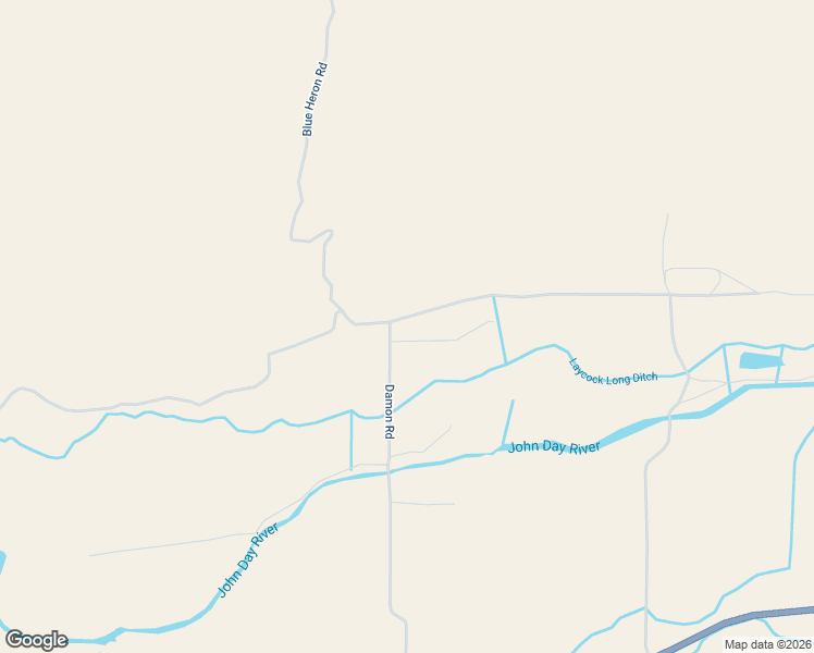 map of restaurants, bars, coffee shops, grocery stores, and more near 27781 Blue Heron Road in John Day