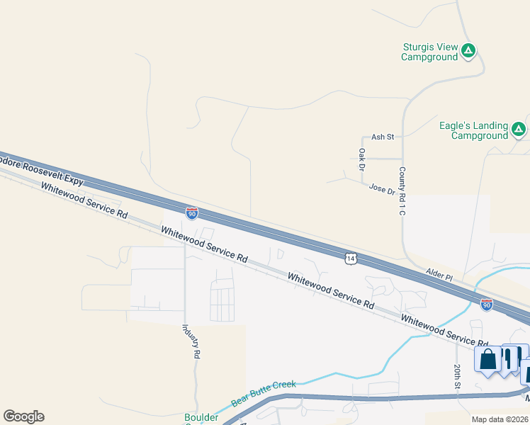 map of restaurants, bars, coffee shops, grocery stores, and more near in Sturgis