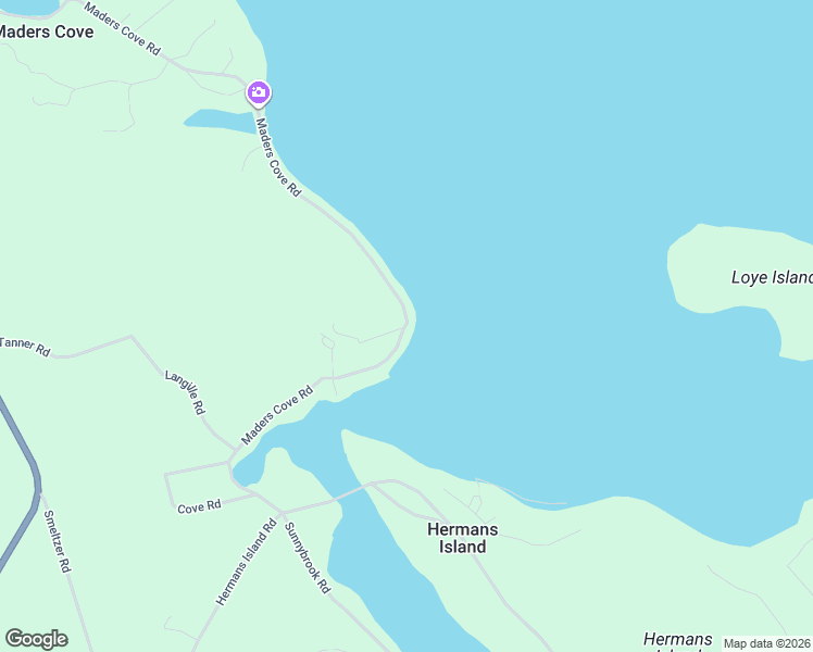 map of restaurants, bars, coffee shops, grocery stores, and more near 400 Maders Cove Road in Mahone Bay