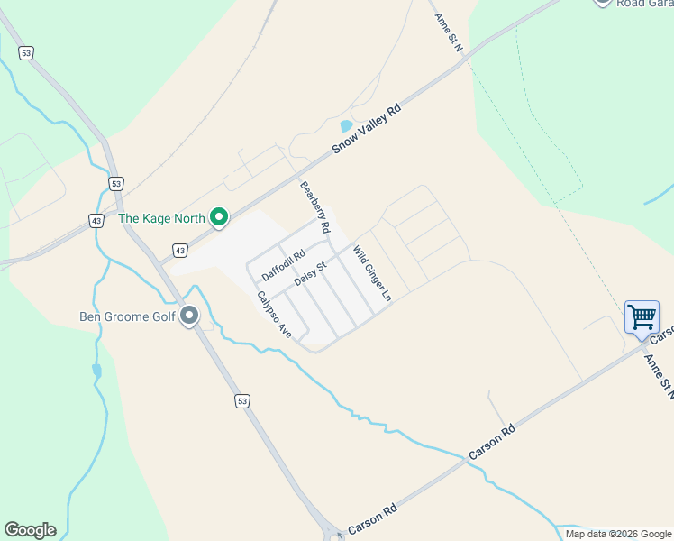 map of restaurants, bars, coffee shops, grocery stores, and more near in Minesing