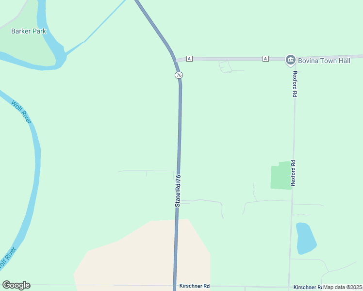 map of restaurants, bars, coffee shops, grocery stores, and more near N5157 Wisconsin 76 in Shiocton