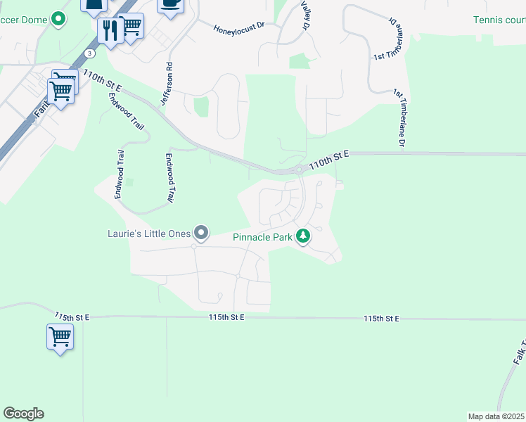 map of restaurants, bars, coffee shops, grocery stores, and more near 517 Cannon Way in Dundas