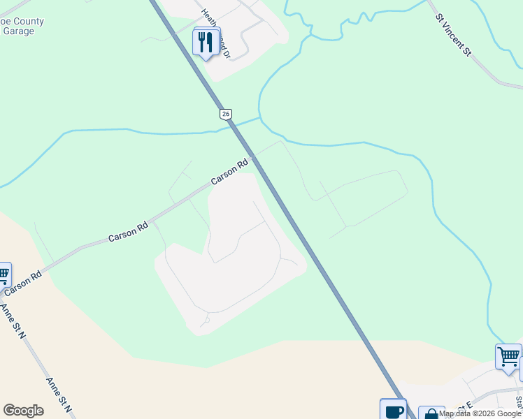 map of restaurants, bars, coffee shops, grocery stores, and more near 78 Glenhuron Drive in Barrie