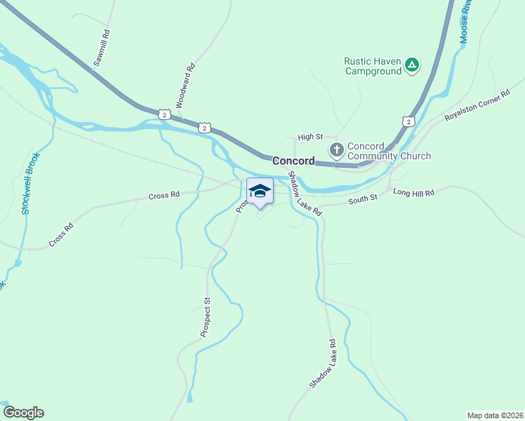 map of restaurants, bars, coffee shops, grocery stores, and more near 173 School Street in Concord