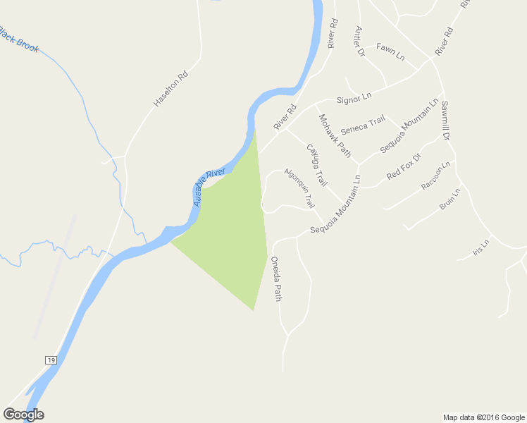 map of restaurants, bars, coffee shops, grocery stores, and more near 174 Algonquin Trail in Jay
