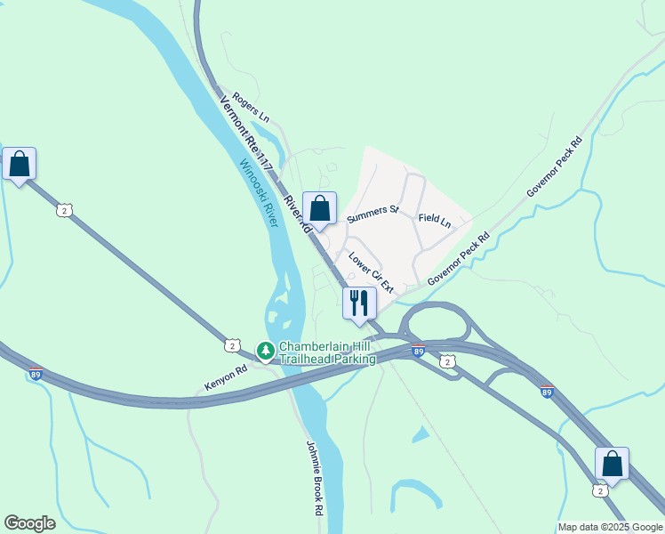 map of restaurants, bars, coffee shops, grocery stores, and more near 210 River Road in Richmond