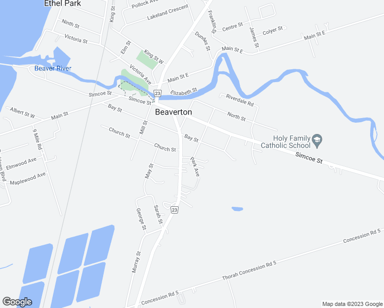 map of restaurants, bars, coffee shops, grocery stores, and more near 499 York Street in Beaverton
