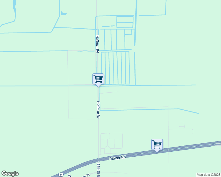 map of restaurants, bars, coffee shops, grocery stores, and more near 803 Huffman Road in Wisconsin Rapids