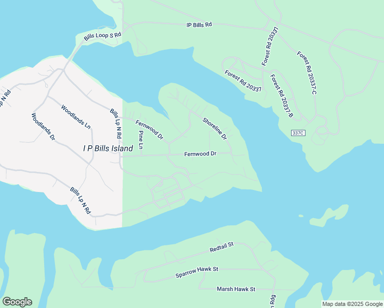 map of restaurants, bars, coffee shops, grocery stores, and more near 3689 Island Drive in Island Park