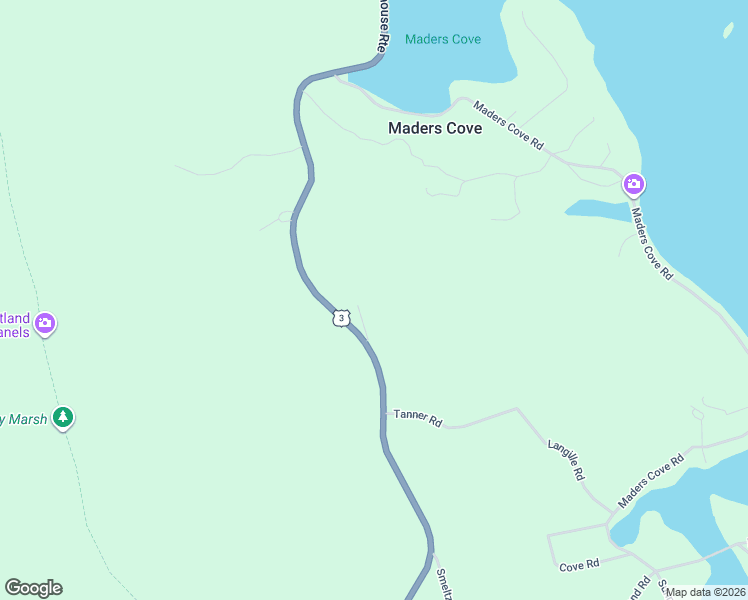 map of restaurants, bars, coffee shops, grocery stores, and more near 9561 Lighthouse Route in Mahone Bay