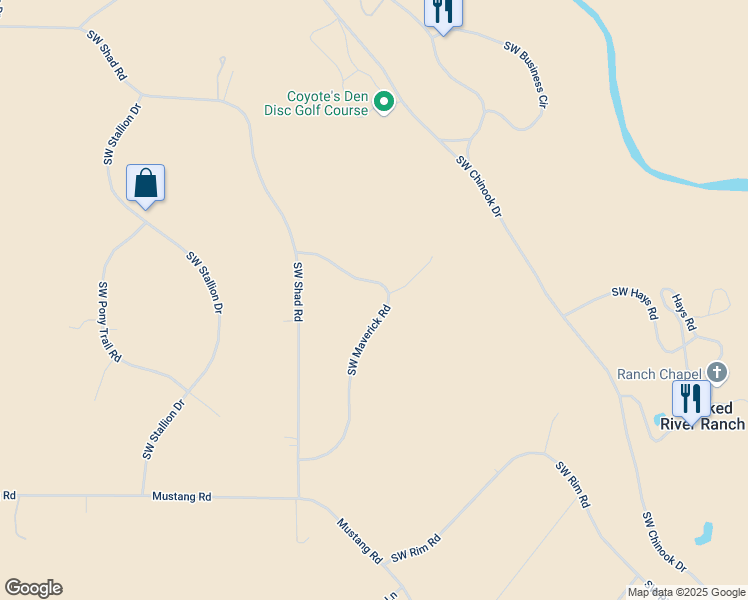 map of restaurants, bars, coffee shops, grocery stores, and more near 14698 Southwest Maverick Road in Terrebonne